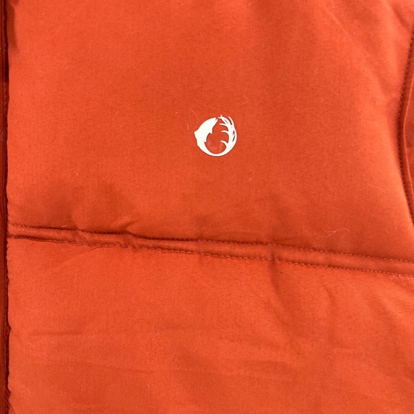 The American Outdoors puffer vest XL  burnt orange hiking zip up fleece - Picture 4 of 8